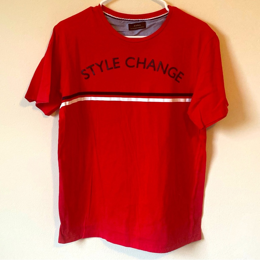 Zara Red Graphic Tee